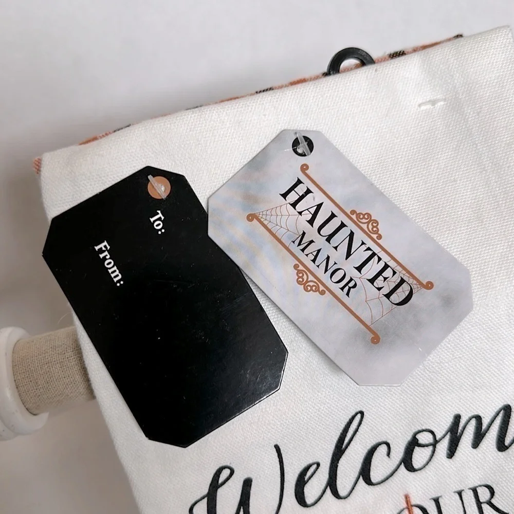 Adorable Welcome to our Web Halloween hand Towels